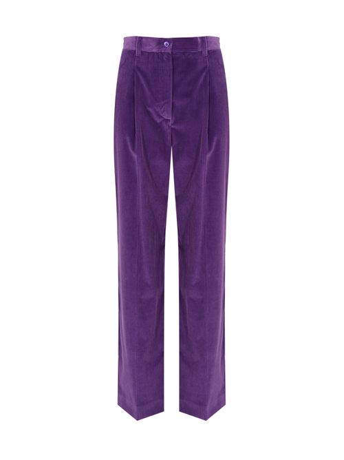 Pantalone Ordine in velluto di cotone Viola WEEKEND MAX MARA | 2525136036600026